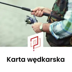 Ręce wędkarza trzymające wędkę i kołowrotek.