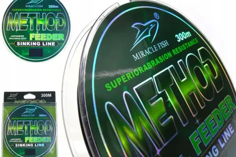 Jaka żyłka na spławik? Zestaw żyłek "Method Feeder" 300m, sinking line, odporna na przetarcia, japońska technologia.