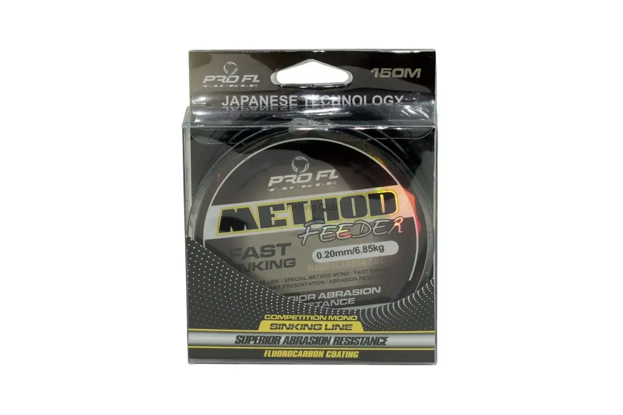 Jaka żyłka do method feeder? Opakowanie żyłki Pro FL Method Feeder 0.20mm/6.85kg, japońska technologia, szybkie tonięcie, odporna na przetarcia.